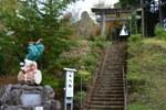 鉾神社前の階段下から撮影した写真
